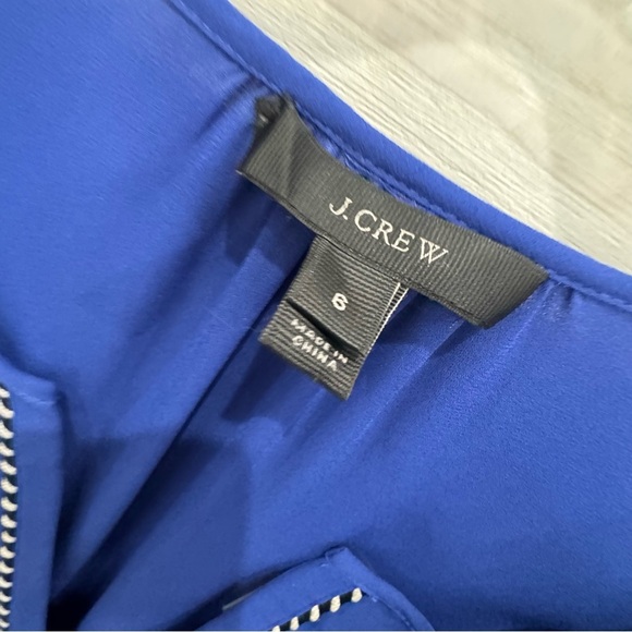 J. Crew Royal Blue Tassel Trim top ❤️ - Picture 7 of 8